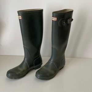 Hunter rain boots - good used condition.